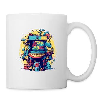 Retro gaming arcade - Mug - white - Right