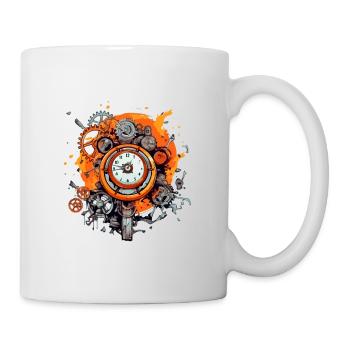 Horloge ancienne n°3 - Mug blanc - blanc - Droite