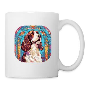 Bunte English Springer Spaniel Hunderasse Waterc - Tasse - Weiß - Rechts
