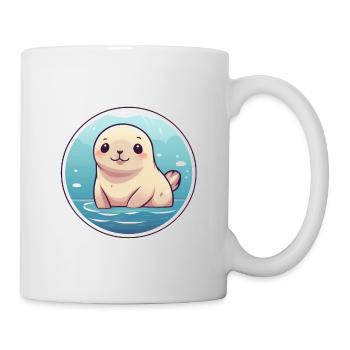 Sceau Kawaii - Mug blanc - blanc - Droite