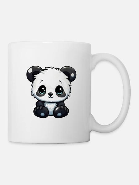 süßer Panda - Tasse - Weiß