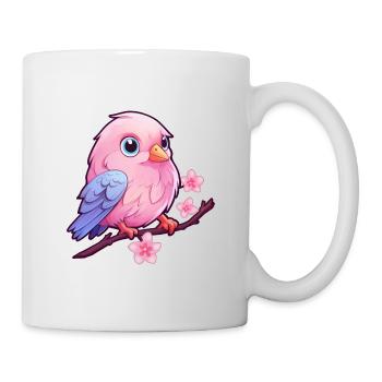 süßer kleiner Vogel - Tasse - Weiß - Rechts
