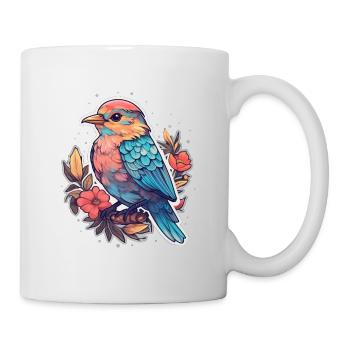 Bird Flowers - Mug - white - Right
