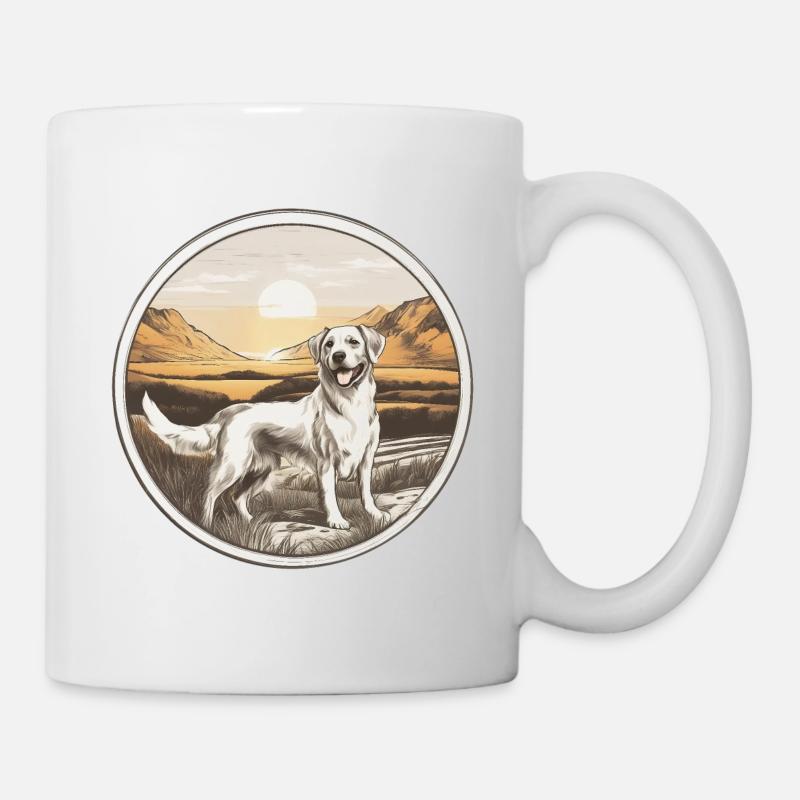 Retromotiv Labrador - Tasse - Weiß
