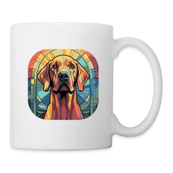 Buntes Rhodesian Ridgeback Hunderasse Aquarell - Tasse - Weiß - Rechts