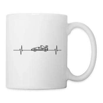 Course automobile - Mug blanc - blanc - Droite