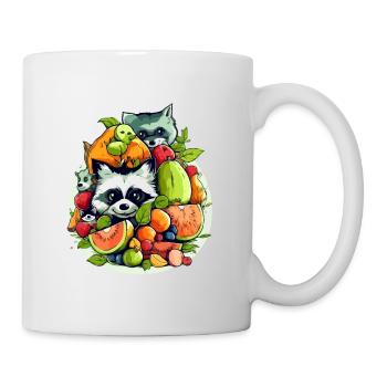 Animaux mignons dans les fruits n°2 - Mug blanc - blanc - Droite