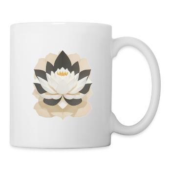 Lotusblume - Tasse - Weiß - Rechts