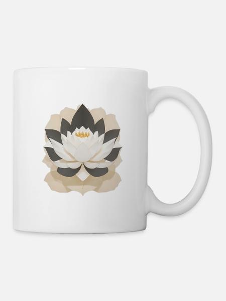 Lotus - Mug blanc - blanc
