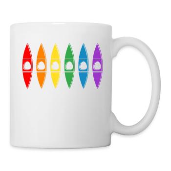 Kayak Ice Canoe Ice Paddle Canoe "River is Calling" - Mug - white - Right