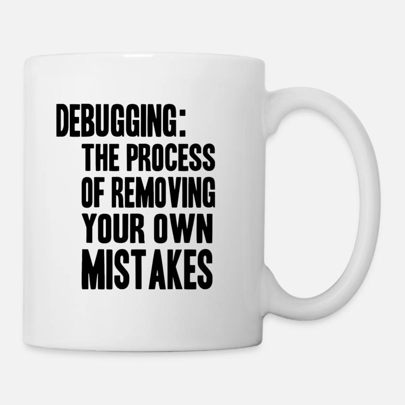debugging process - Tasse - Weiß