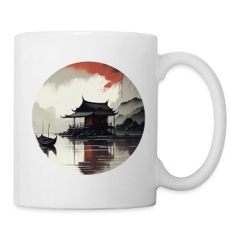 Paysage asiatique - Mug blanc - blanc - Droite