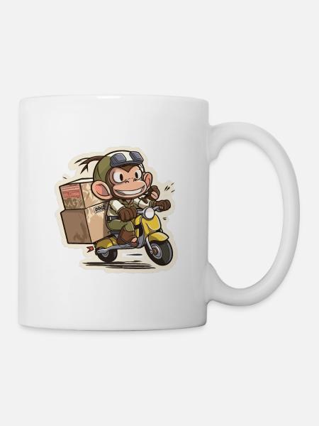 Course à la banane - Mug blanc - blanc