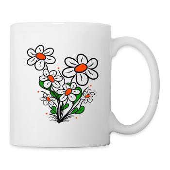 daisies, daisies, flower tendril, flower, flowery - Mug - white - Right