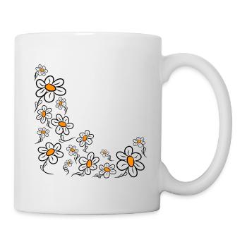 Daisies Daisies Flower Vine Flower Floral - Mug - white - Right