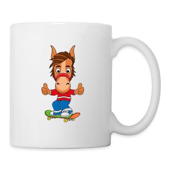 PFERD - PONY - SKATER - Tasse - Weiß - Rechts