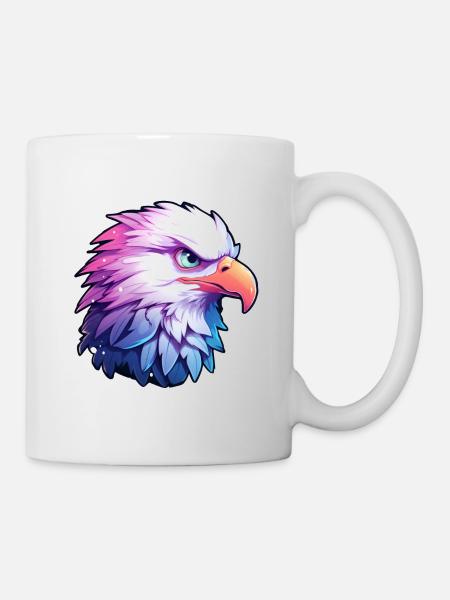 Adlerkopf - Tasse - Weiß