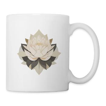 Lotusblume - Tasse - Weiß - Rechts