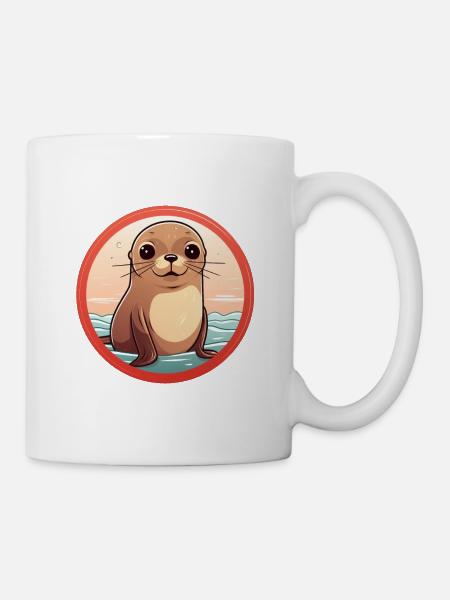 Baby Robbe - Tasse - Weiß