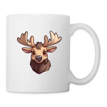 Elch Kawaii - Tasse - Weiß - Rechts