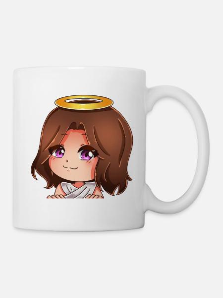 Sarahs Asmr House Merch Angel Emoji - Tasse - Weiß