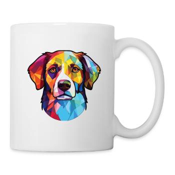 Aidi Dog Aquarelle Peinture colorée - Mug blanc - blanc - Droite