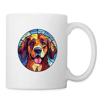 Akbash Hund Aquarell Bunte Malerei - Tasse - Weiß - Rechts