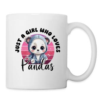 Panda Just A Girl Who Loves Pandas Panda Bear Love - Mug - white - Right