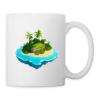 Insel in den Tropen - Tasse - Weiß - Rechts