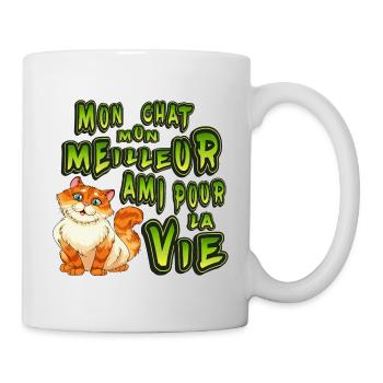 My best friend for life My cat - Mug - white - Right