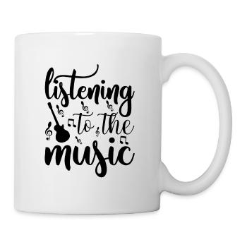 Musik Sprüche - Tasse - Weiß - Rechts