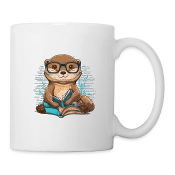 Otterly Vertieft - Tasse - Weiß - Rechts
