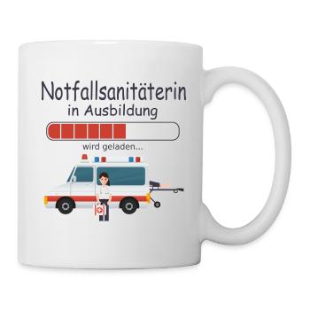 Notfallsanitäterin in Ausbildung Baby Mädchen - Tasse - Weiß - Rechts