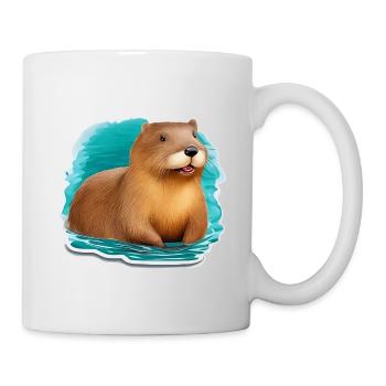 Biber süß - Tasse - Weiß - Rechts