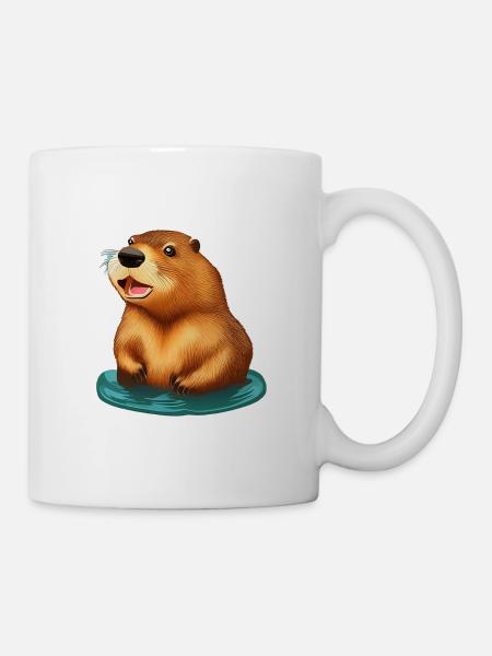 Biber - Tasse - Weiß