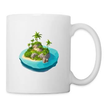 Insel vectorisiert - Tasse - Weiß - Rechts