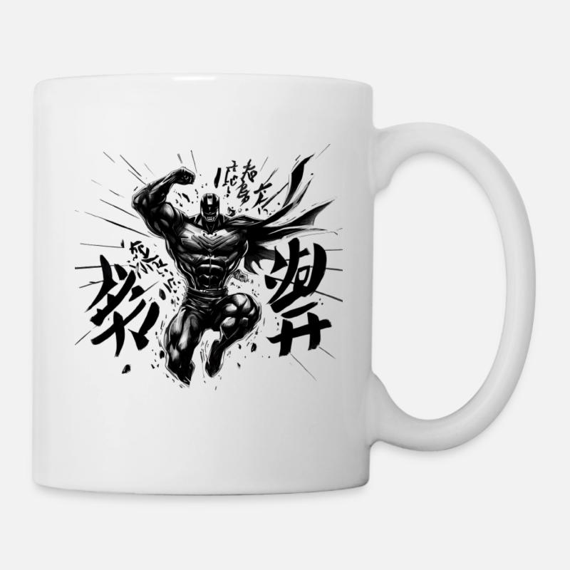 Super héros kanji - Mug blanc - blanc
