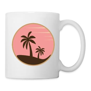 PALM BEACH BADGE - Tasse - Weiß - Rechts
