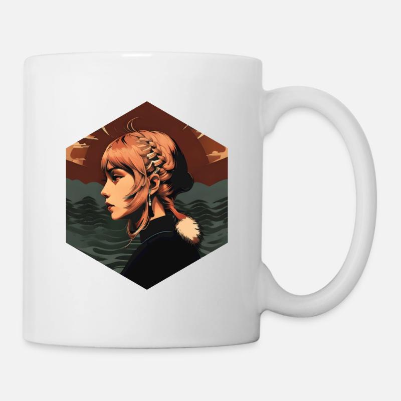 Art du minimalisme japonais - Mug blanc - blanc