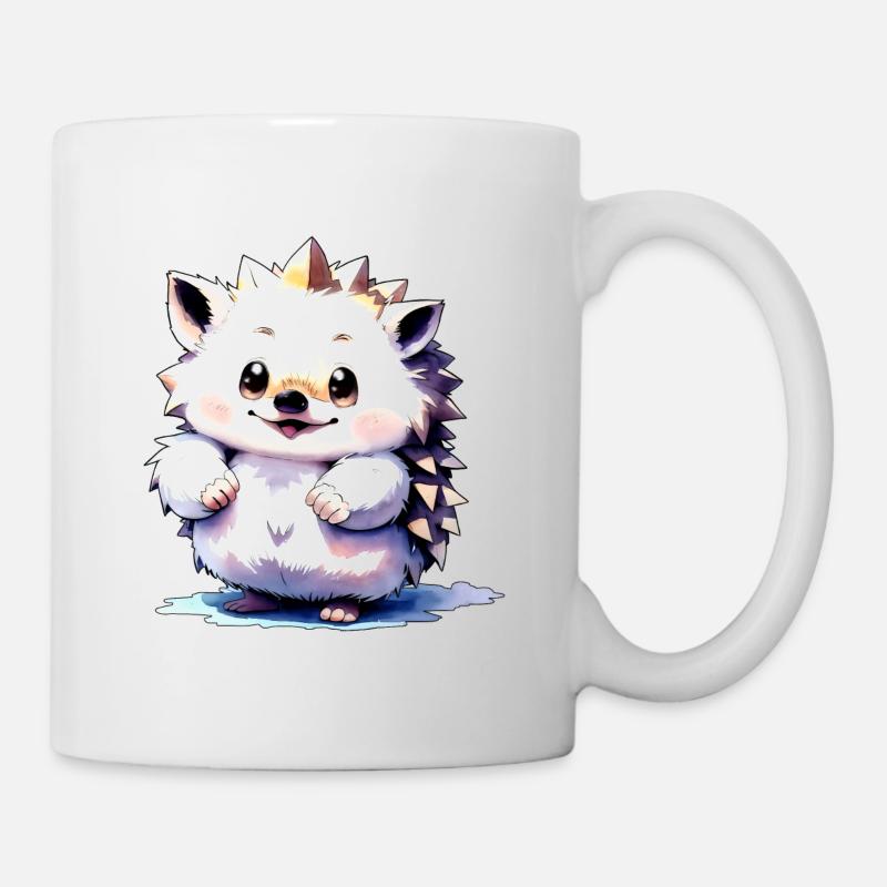 Hérisson collection Kawaii - Mug blanc - blanc