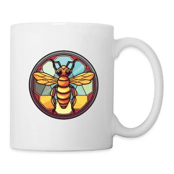 Bee Colorful Watercolor Animal Pet Illustration - Mug - white - Right