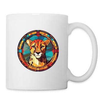Guépard Aquarelle colorée Illustration d’animaux - Mug blanc - blanc - Droite