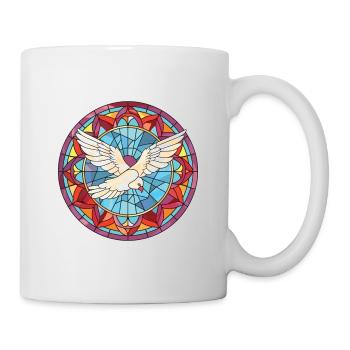 Dove Aquarelle colorée Animal Animal Illustration - Mug blanc - blanc - Droite
