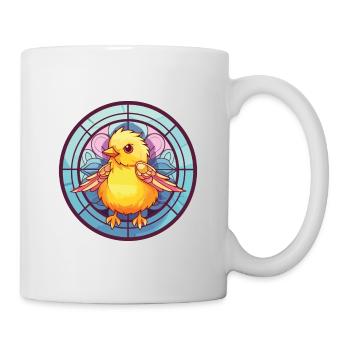 Chick Colorful Watercolor Animal Pet Illustration - Mug - white - Right