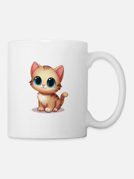 Kätzchen - Tasse - Weiß