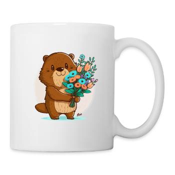 Bibergarten - Tasse - Weiß - Rechts