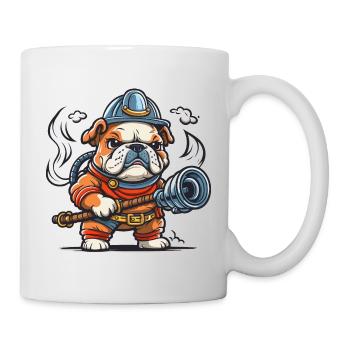 Bulldoggen-Brigade - Tasse - Weiß - Rechts