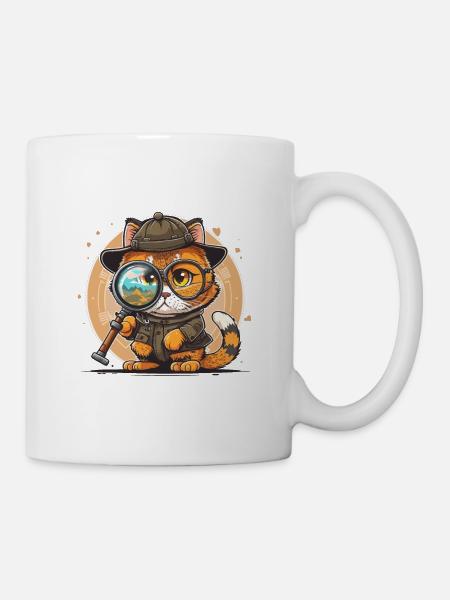 Katzen-Hülle - Tasse - Weiß