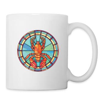 Homard Aquarelle colorée Illustration d’animaux - Mug blanc - blanc - Droite
