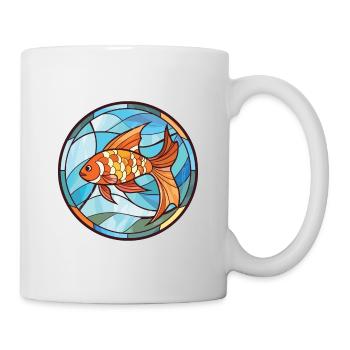 Fish Colorful Watercolor Animal Pet Illustration - Mug - white - Right